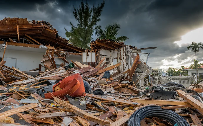 Hurricane Helene destruction